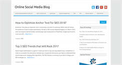 Desktop Screenshot of onlinesocialmediablog.com